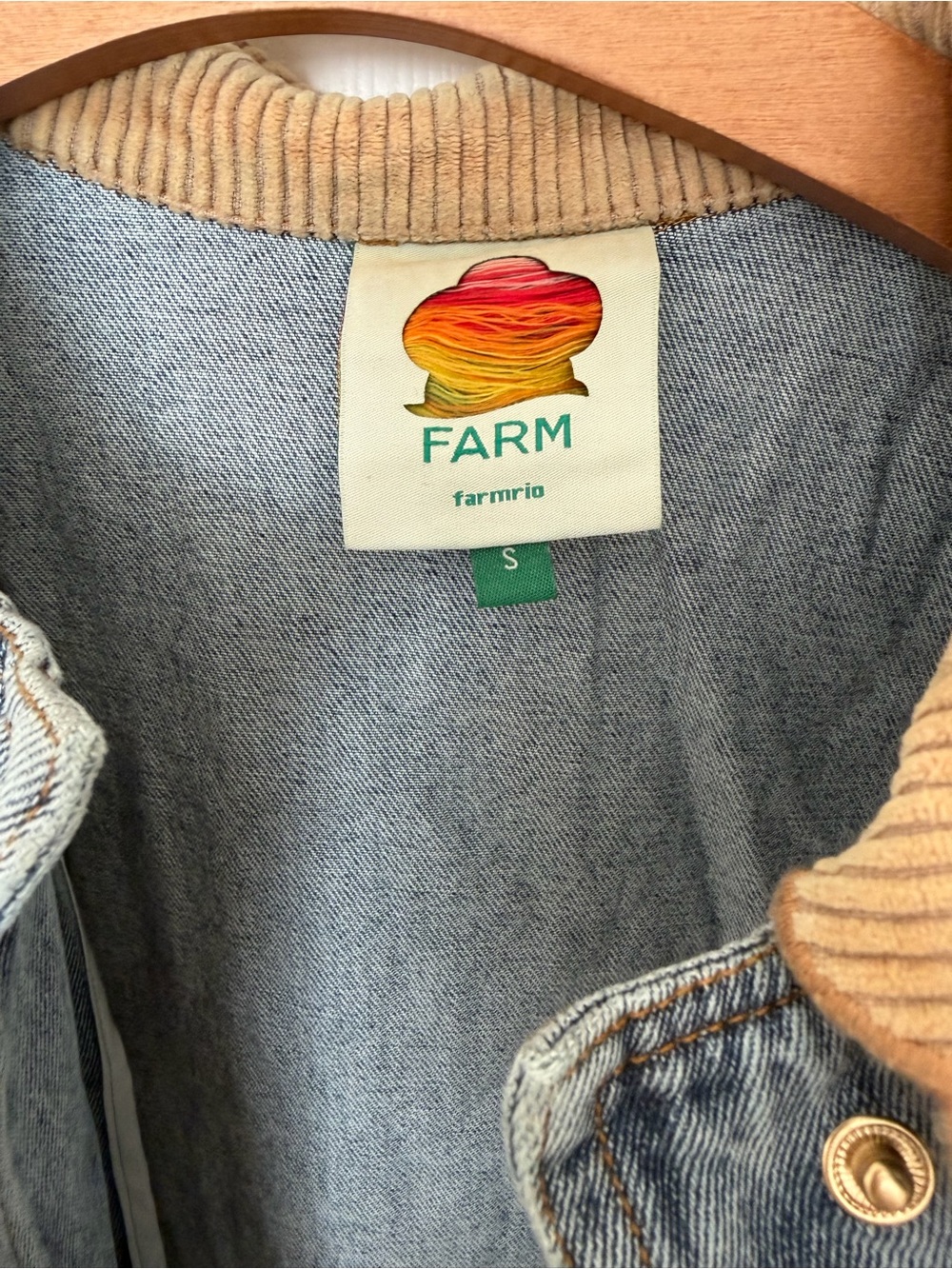 π Farm Rio Denim Richelieu Barn Jacket - size S - Picture 7 of 11
